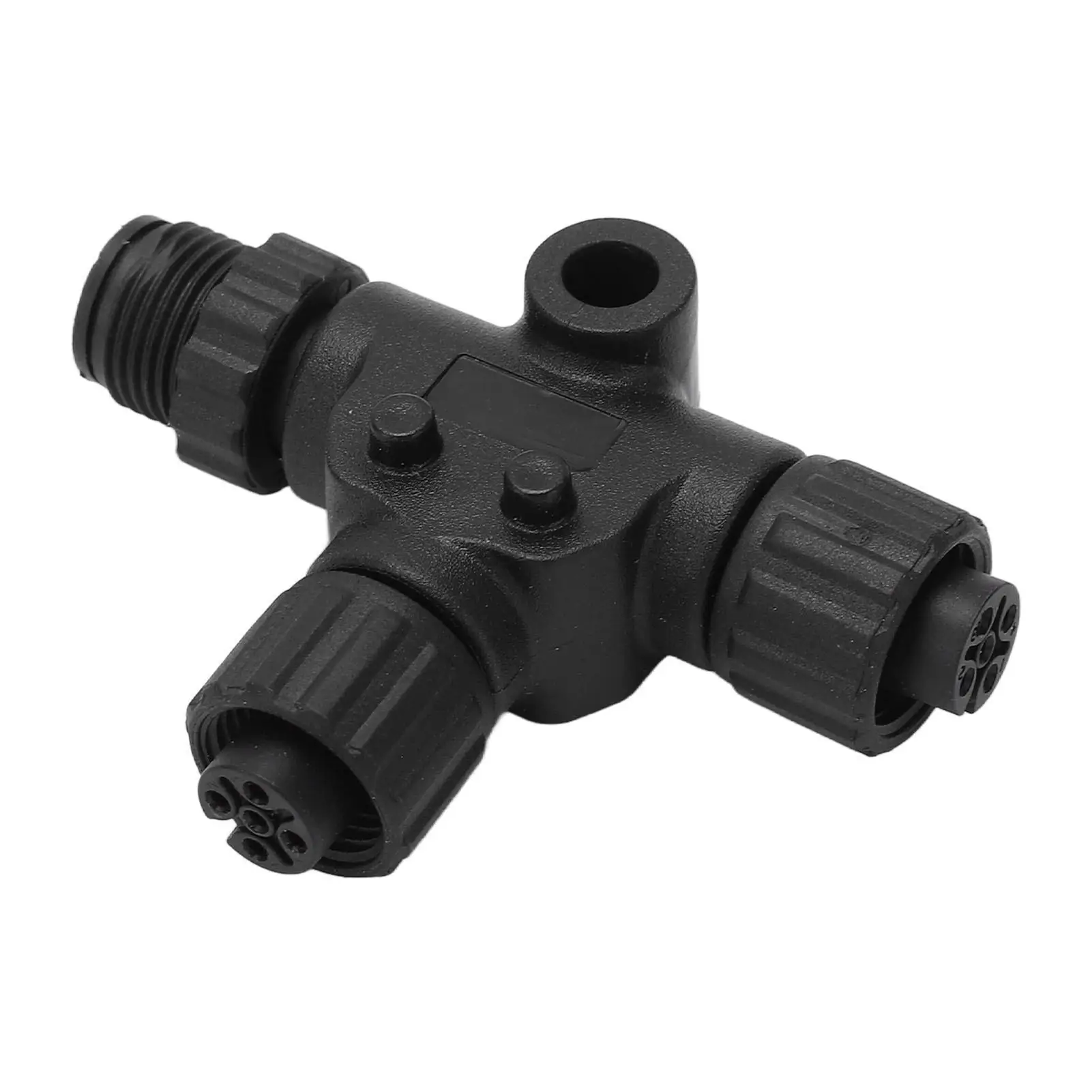 Voor Nmea 2000 T Connector Abs + Metalen 5pin Eenvoudige Verbinding Ip67 Waterdichte 3 Poort T Connector Oliebestendig Voor Netwerken