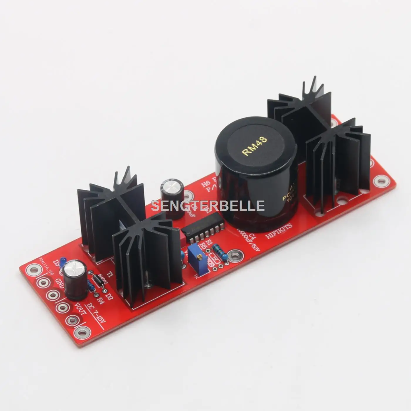 HiFi H6 Filament Voltage Rectifier Power Supply Board Kit DC6.3V-DC12.6V Adjust For Phono /Preamp