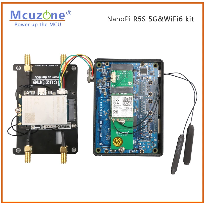 NanoPi R5S_5G and wifi6 kit,CPE,RM500Q-GL,FM150,ax200 MT7921k intel8265c debian