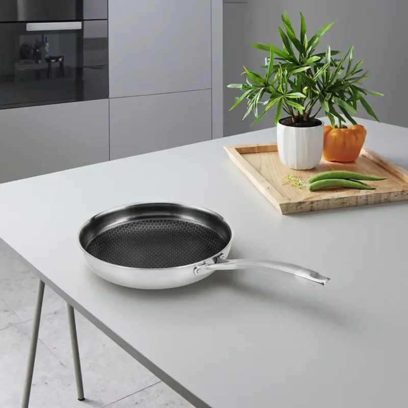 304 stainless steel non-stick pan, can use gas and induction cooker, can be put in oven/dishwasher, environmentally friendly