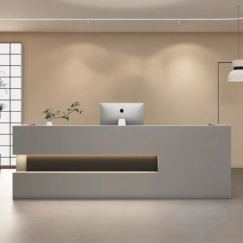 

Pulpit Lectern Bar Counter Reception Restaurant Tables Cash Pulpitos Modern Office Desk White Luxurious Schreibtisch Furniture