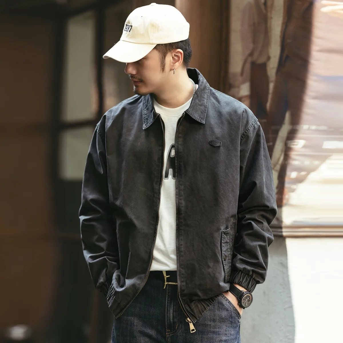 

American Retro Loose Fit Jaet Men's Heavyweight Autumn New Sle Hunting Clothes Haome Design Outerwear