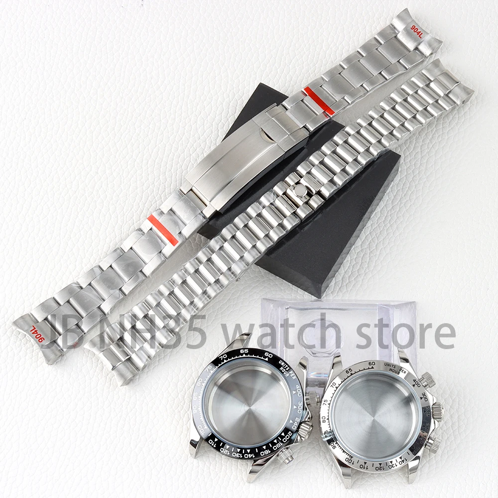 

VK63 Watch Case 40mm 316L Stainless Steel for Chronograph VK63 VK64 Movement Presidential/Oyster/Jubilee Bracelet 29mm Dial