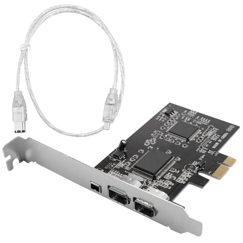 

PCI Express X1 PCI-E Firewire 1394A IEEE1394 Плата контроллера ПК + металл для настольного компьютера-горячая