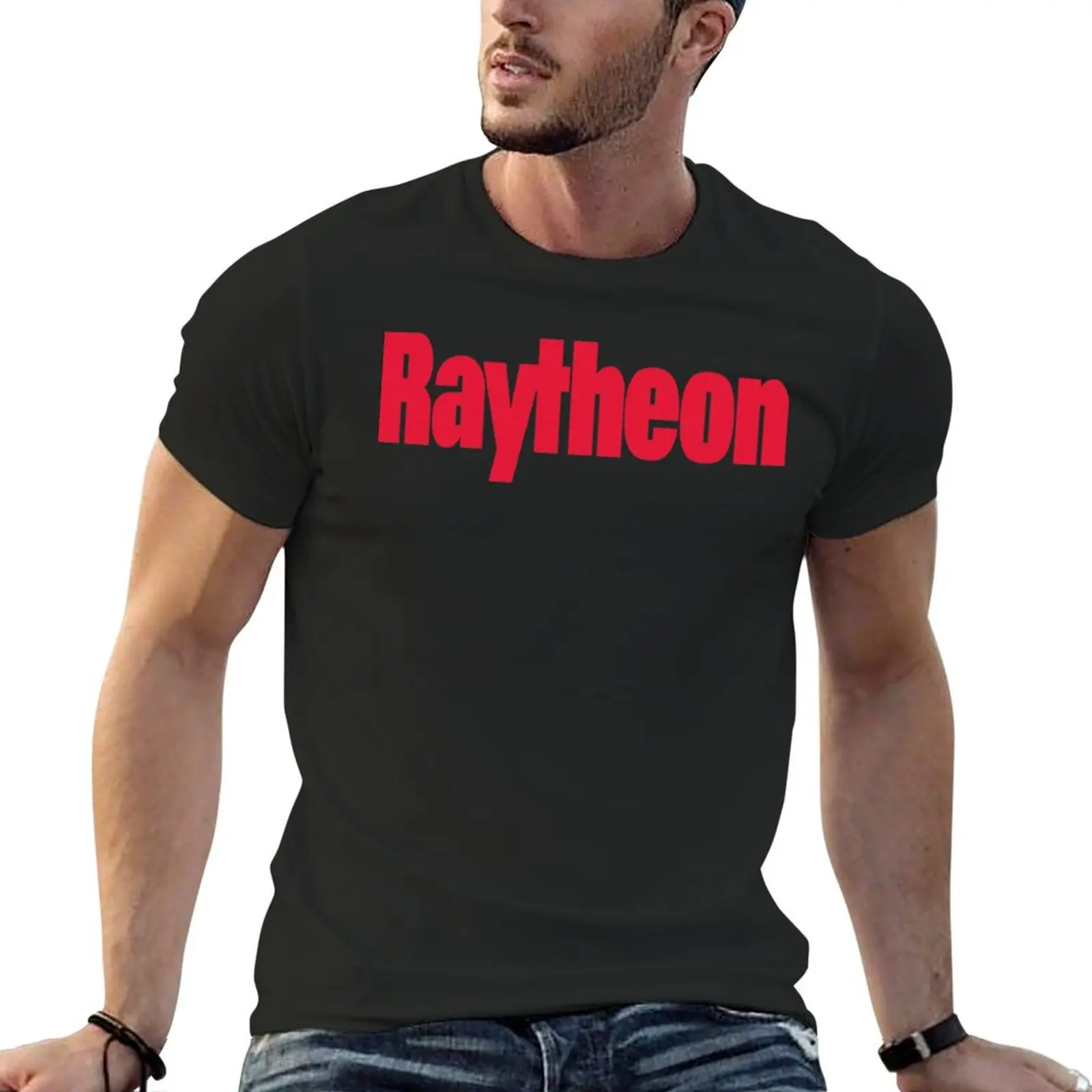 Raytheon Logo Merchandise T-shirt shirts graphic tees blanks mens vintage t shirts