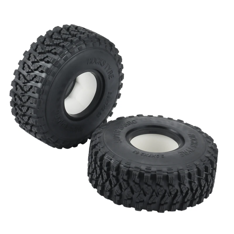 4PCS 180X67mm 2.9 Inch All Terrain Rubber Tyres Wheel Tire For 1/6 RC Crawler Car Axial SCX6 AXI05000 Upgrade Parts