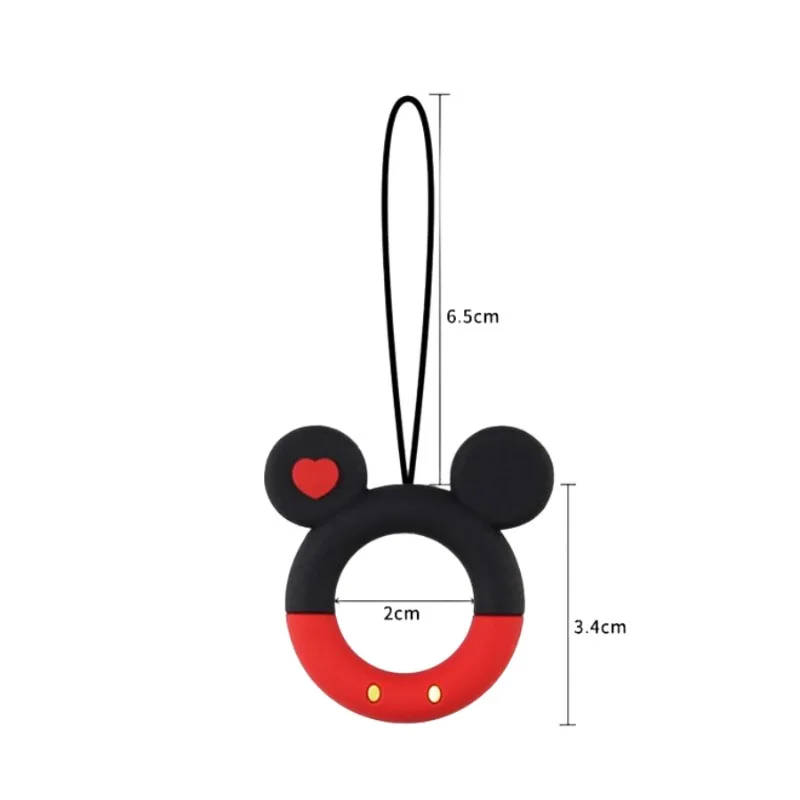 Animacja Disney Mickey i Minnie para w kształcie kreatywny pierścień peryferyjnych smycz na telefon komórkowy brelok etui dekoracja z wisiorków