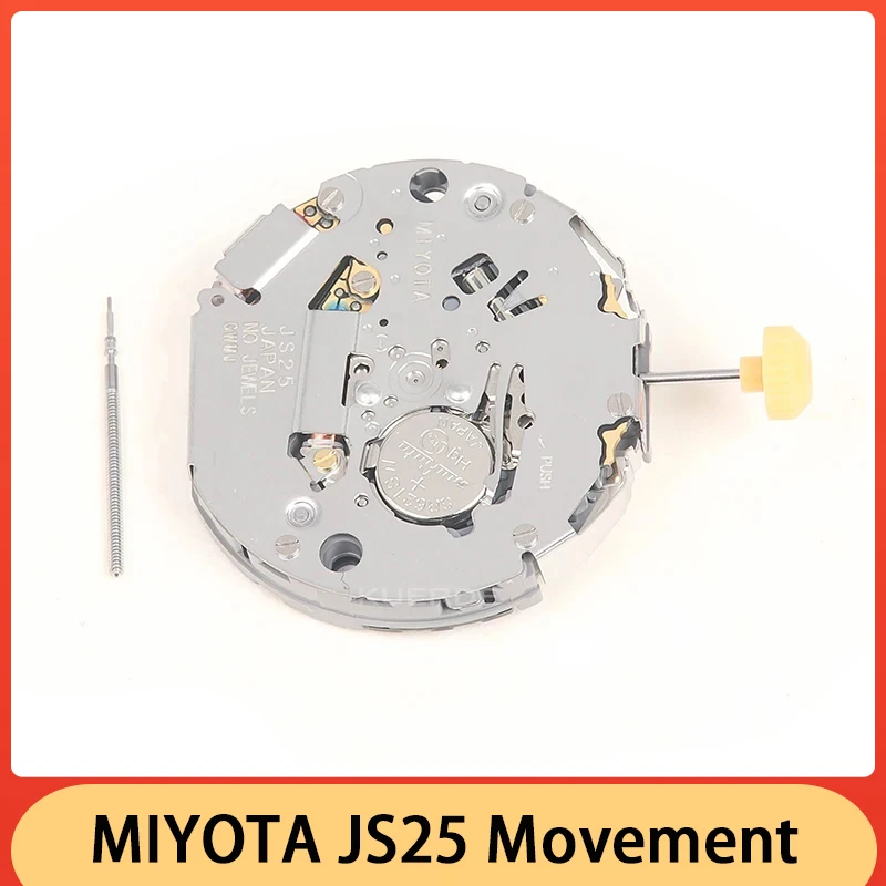 Miyota JS25 Movement Watch, Original japonês, 3 horas, 6 mãos, 3.6.9 segundo pequeno, Novo, Peças de reparo