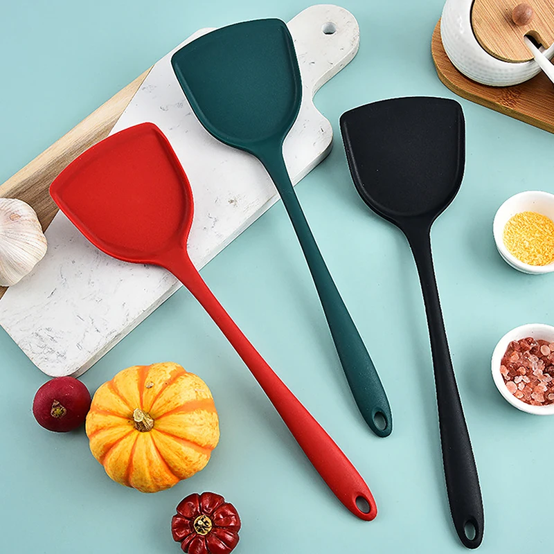 All-in-one Silicone Spatula Kitchen Items Heat Resistant Non-stick Frying Pan Spatula Household Silicone Chinese Spatula