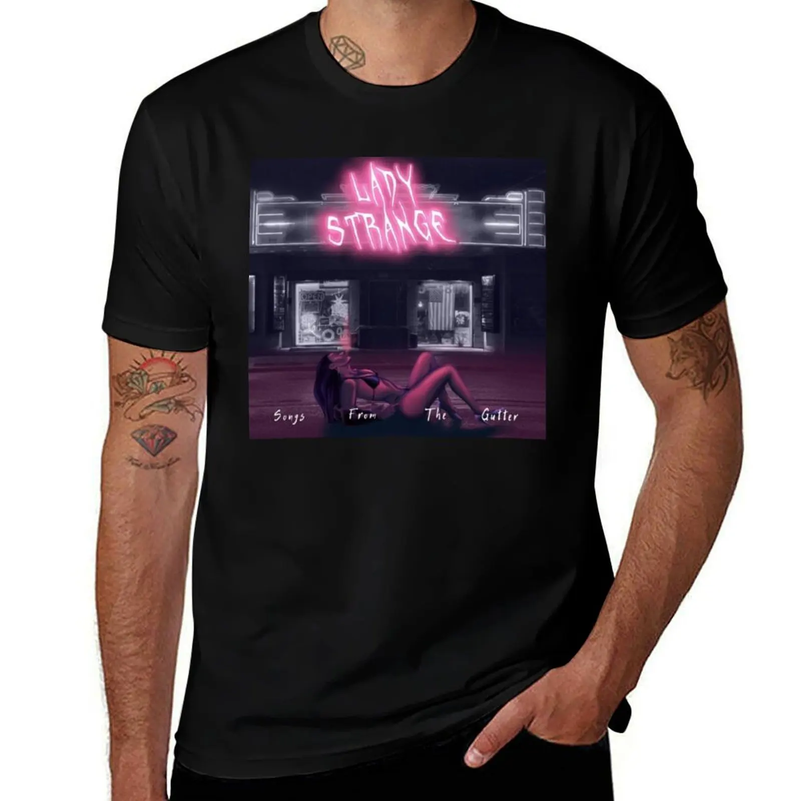 Lady Strange Songs From The Gutter T-Shirt Stain Resistant Casual Tee
