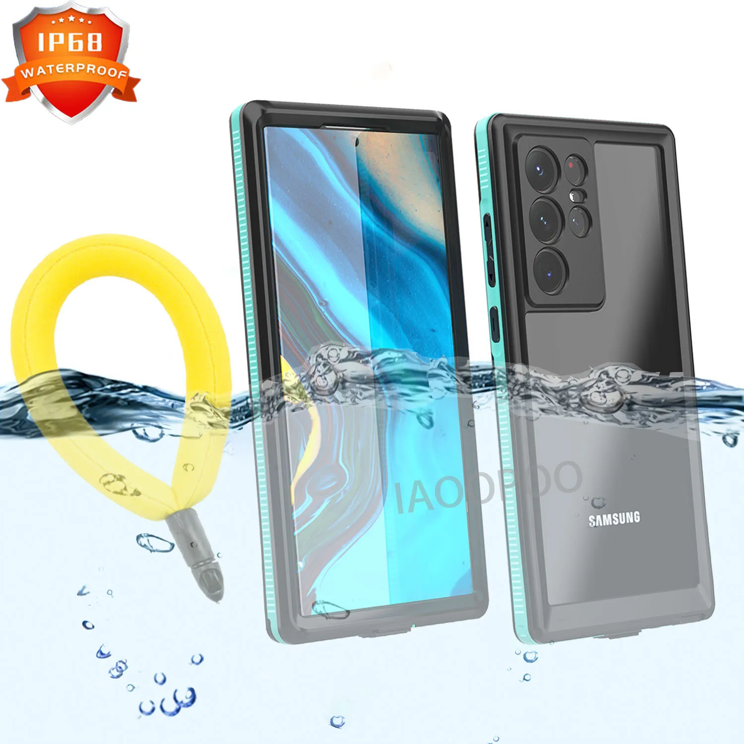 IP68 Waterproof Diving Swim OutdoorSport TPU Armor Cover Case For Samsung Galaxy S22 Ultra Plus S21 S20 Note 20 Ultra Note 10