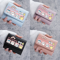Cute Chiikawa Anime Wallet PU Leather Mini Credit Card Wallet Purse Card Holders Men Women Wallet Thin Small Short Wallets Gift
