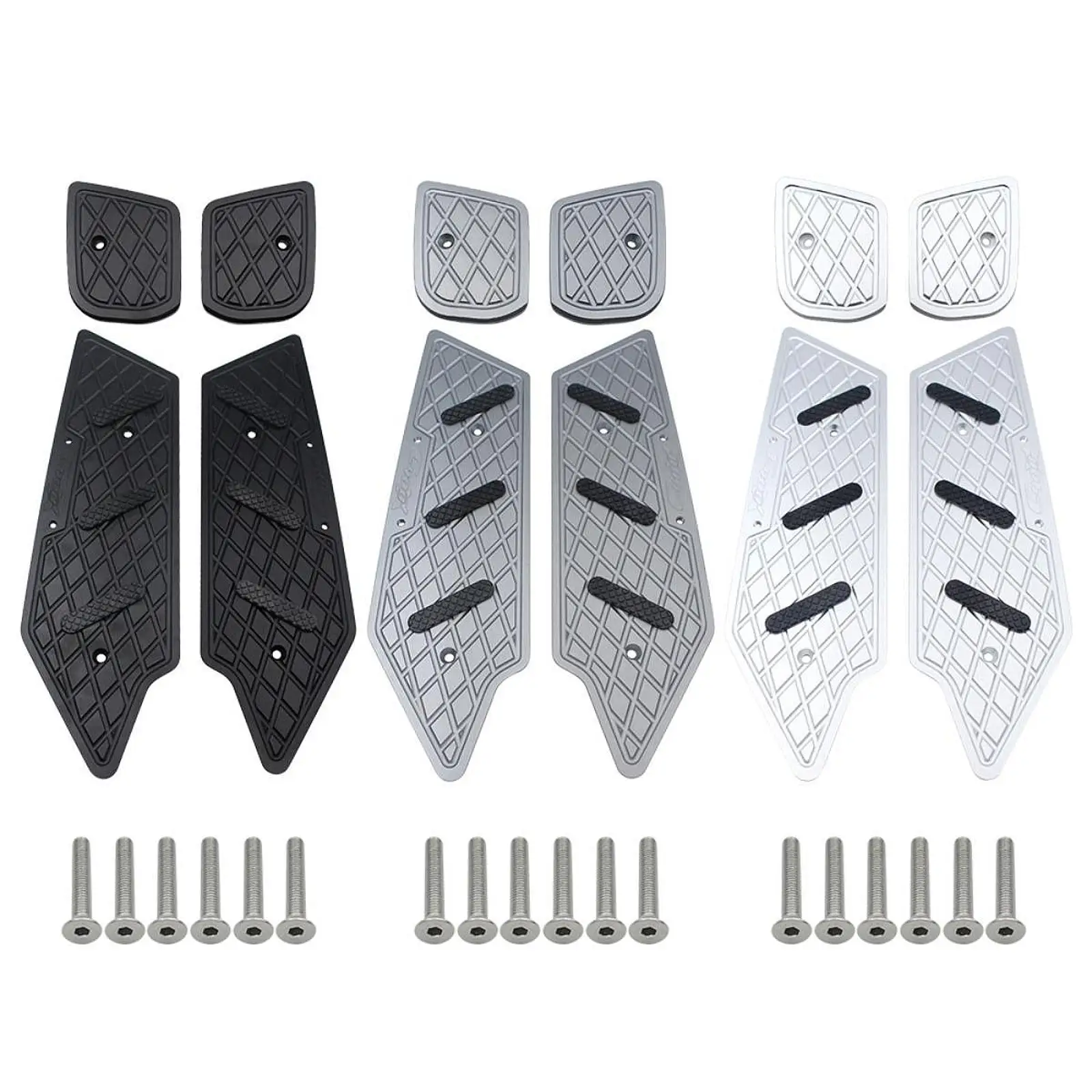 Foot Rest Pedal Foot Board Set Aluminum Alloy for BMW C400x C400 CNC Machined Lightweight Professional Simple Assembly