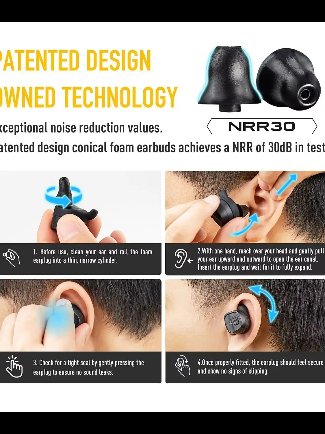 EARMOR M20T PRO NRR 30dB Waterproof In-Ear Shooting Ear Protection 8X Amplification Wind Sweat Resistant for Hunting Gun Range