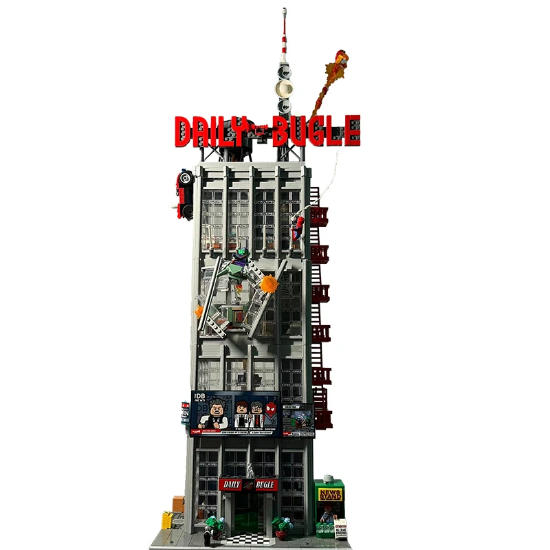 3772 Stuks Grote Dagelijkse Bugle Bouwstenen Filmstenen Speelgoed Compatibel Met Set 76178 Volwassenen Verjaardag Kerstcadeaus - afbeelding 2