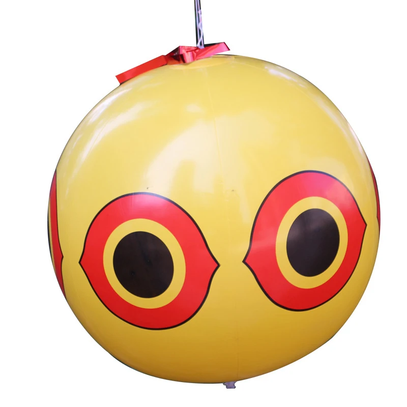 1 pz giallo bianco nero gonfiabile terrore-occhio palloncino repellente per uccelli spaventoso Anti repellente per uccelli Predator Farm frutteto Protector