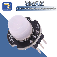 MH-SR602 MINI Motion Sensor Detector Module SR602 Pyroelectric Infrared PIR kit sensory switch Bracket for Arduino Diy With lens
