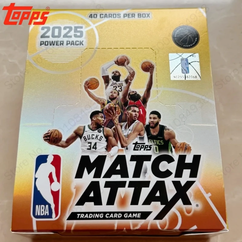 

Official 2025 Topps NBA Match Attax Basketball Card Game Standard Booster Pack Uncommon Rare Cards Build Fun Battle Game Gift