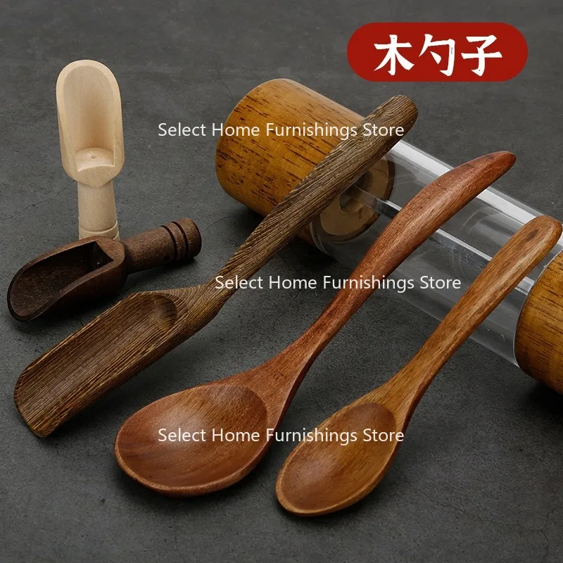 Suitable for Solid Wood Spoon Cleaning Brush Spoon Wood Seasoning Spoon Seasoning Grinder Accessories