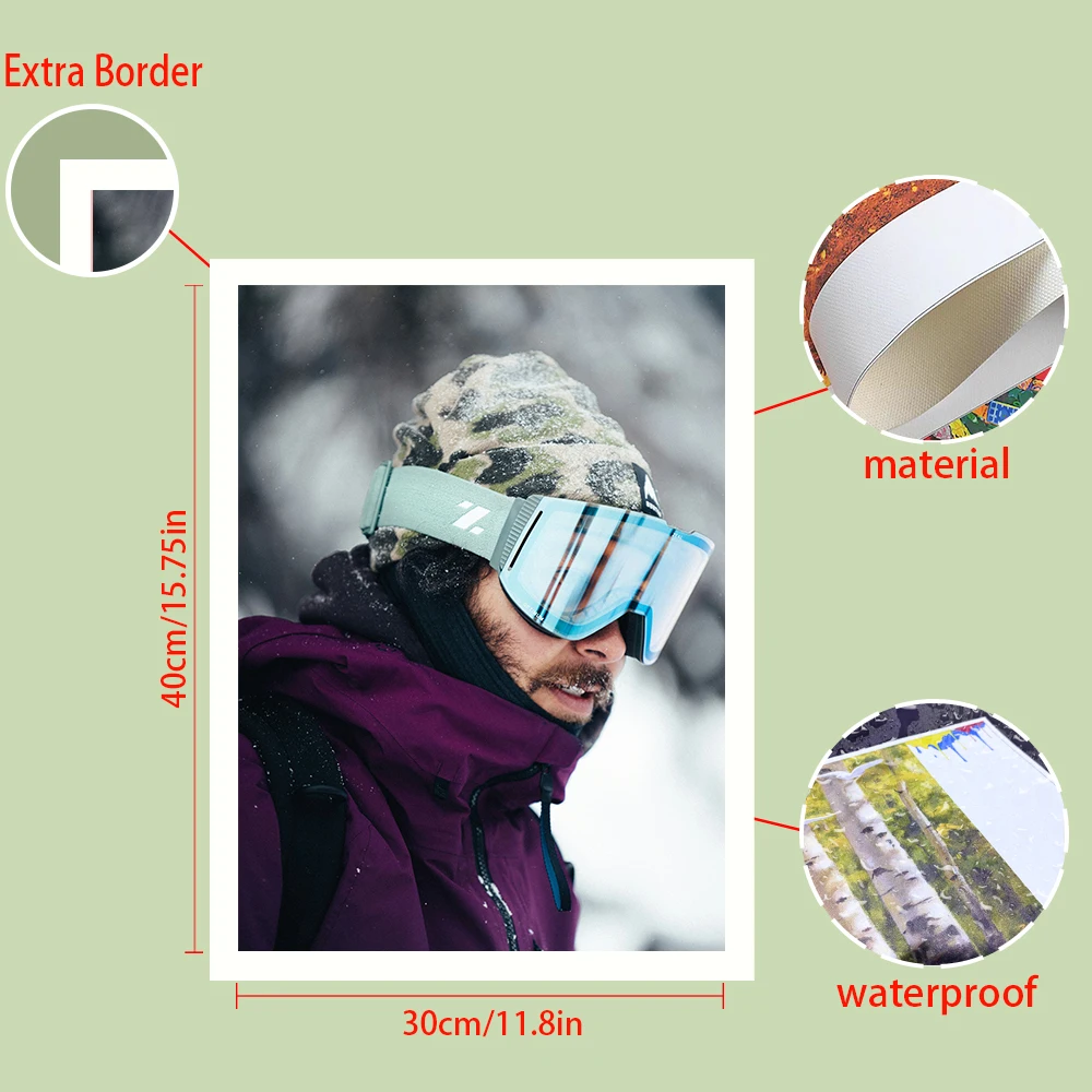 قطعة واحدة من الصور المخصصة على القماش مع إطار خشبي DIY أو ملصق بدون إطار، صور مخصصة مخصصة لمحبيك والعائلة والأصدقاء