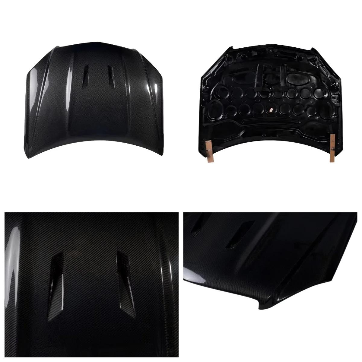 

BR For W204 C63 Engine Hood Single- And Double-Sided Carbon Fiber New Condition Options For Early Stage Models
