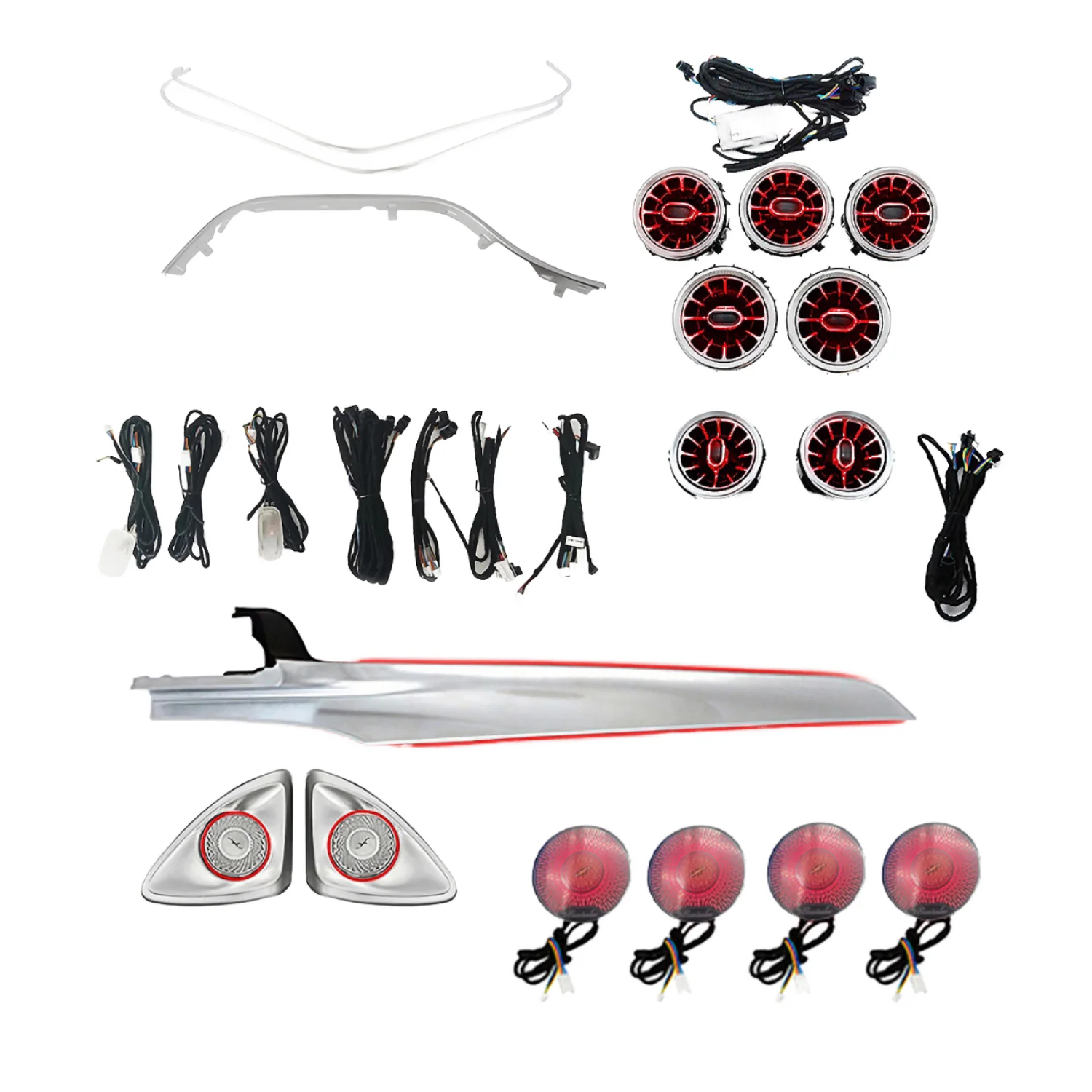 

Factory Wholesale Good Quality C-coupe C205 W205 12V Ambient Light Kit 64 Colors LED Atmosphere Light Auto Interior Lighting