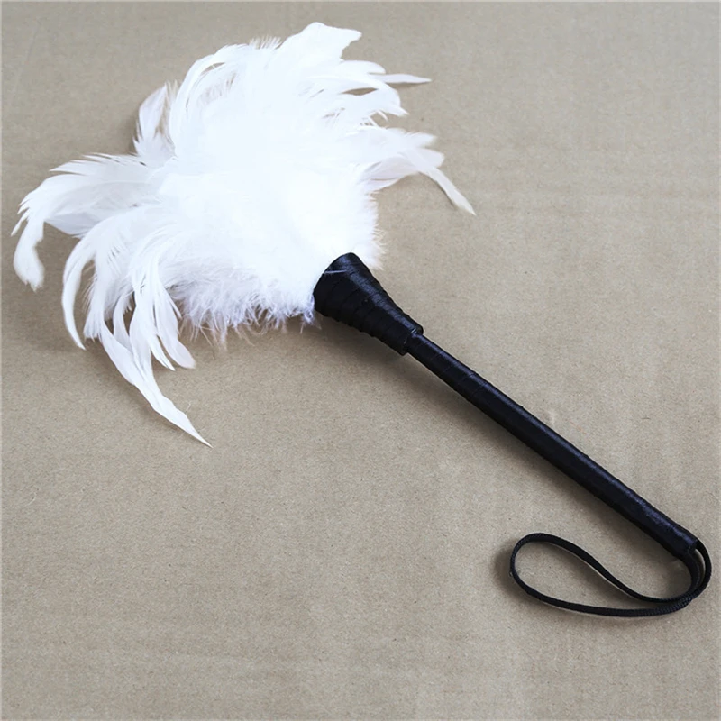 

36CM Soft Feather Horse Crop, Horse Whip fo Horse Equestrian Riding Equestrian bat,Cosplay Performance Props