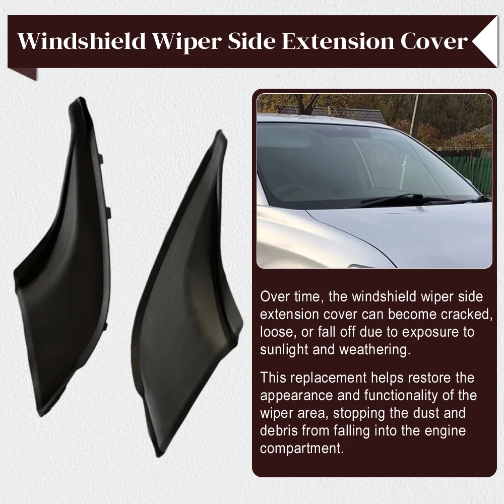 53823-12021 Windshield Wiper Fender Cowl Side Covers for Toyota Corolla Japan Axio 2012–2014 Left and Right