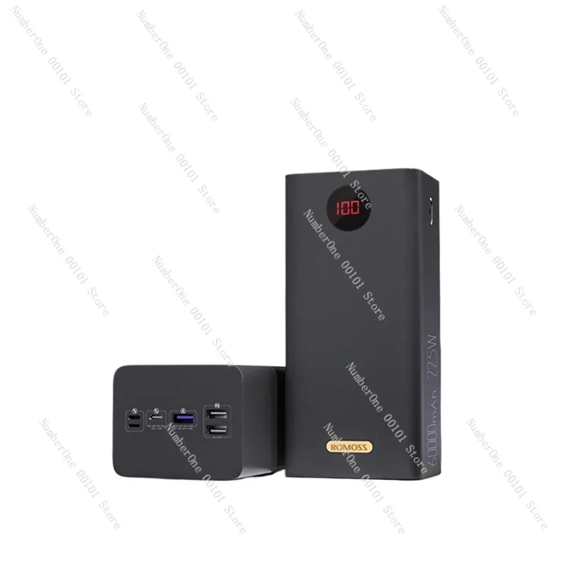 Mobile power bank with a large capacity of 60000mAh and ultra fast charging suitable for Huawei and Apple phones