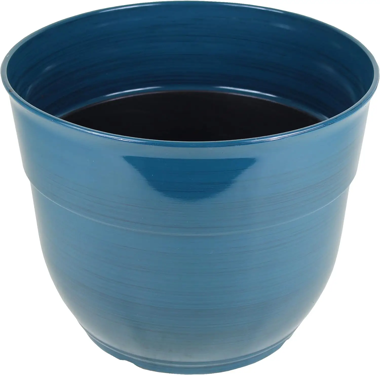 Glazed Brushed Happy Large Plastic Planter, 15