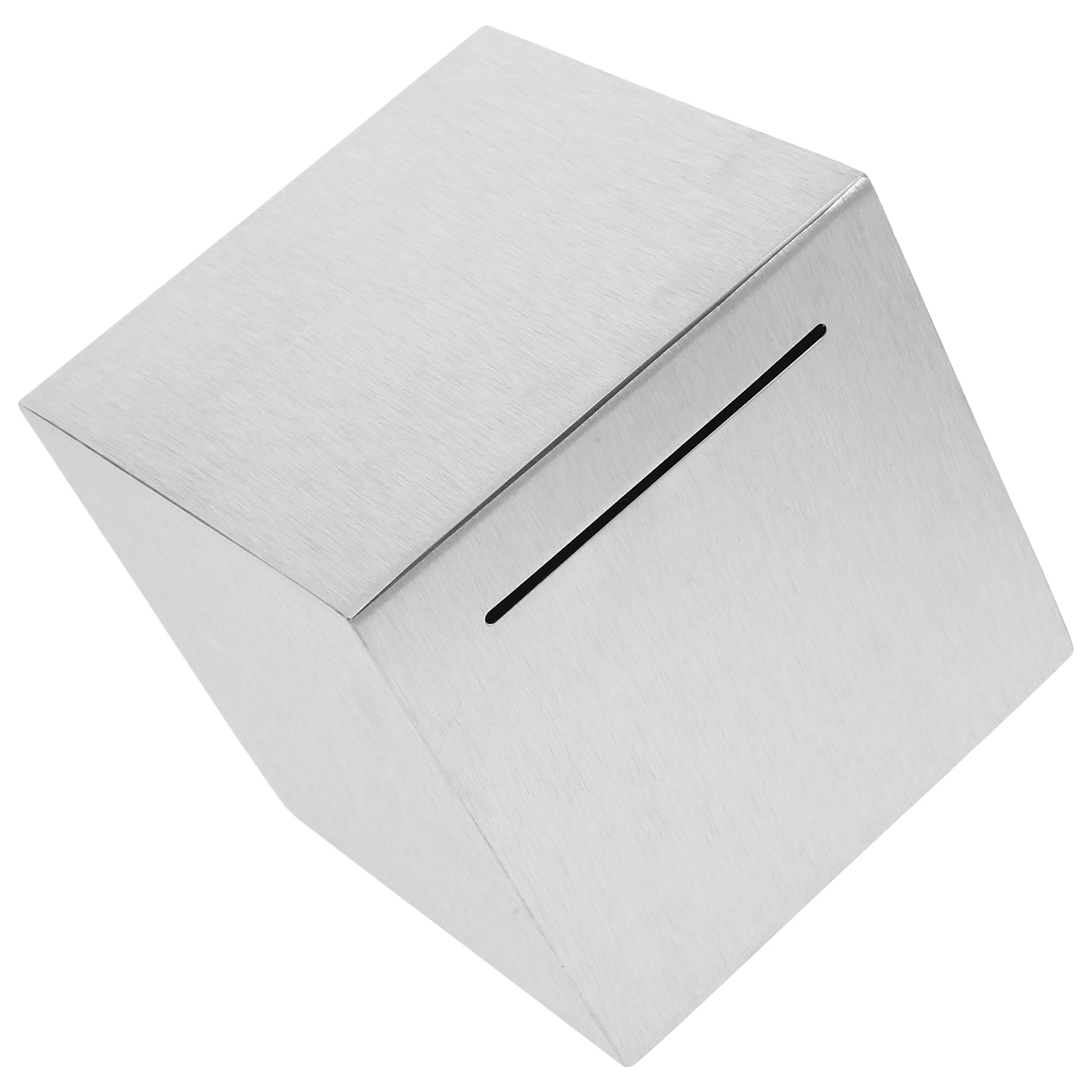 

Stainless Steel Coin Bank 12 Cm Metal Piggy Banks for Adults Unbreakable Money Box Savings Safe Wedding Keepsake
