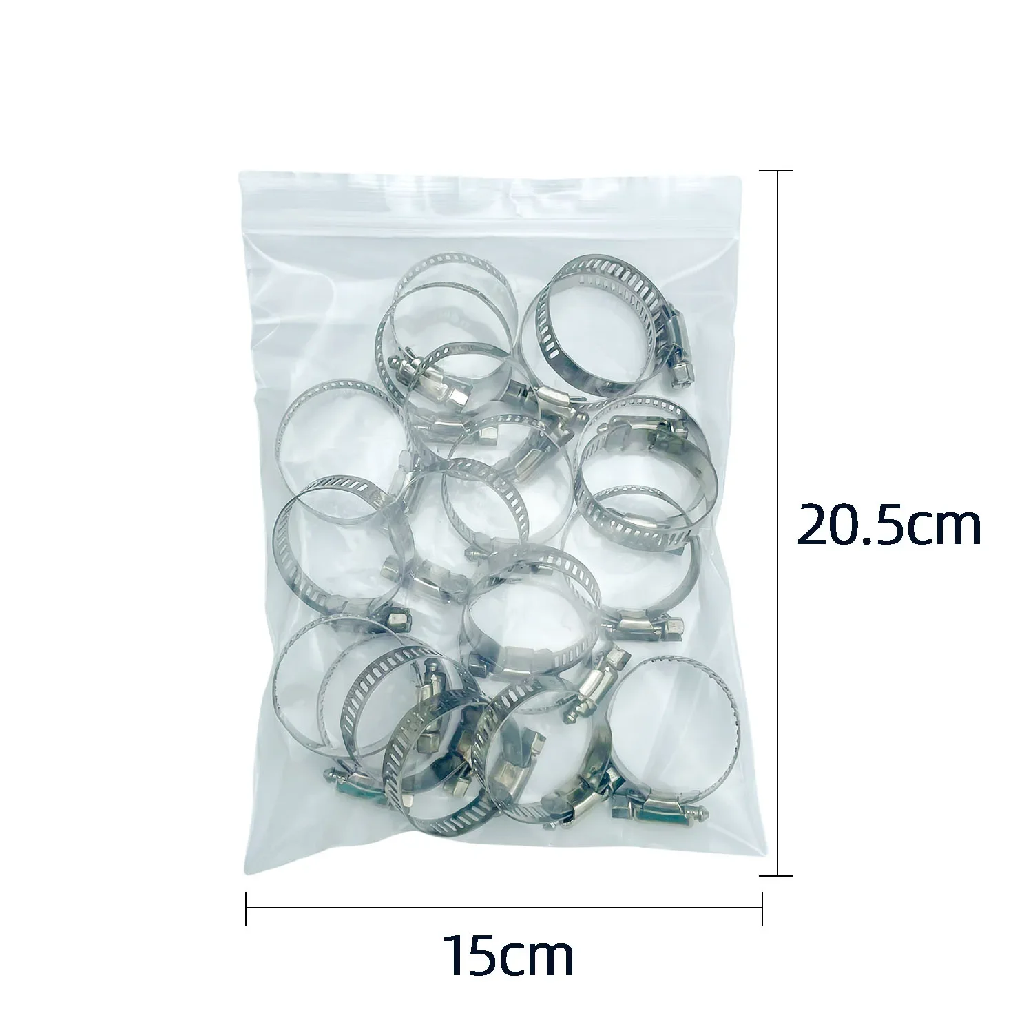 20pcs/60pcs Hose Clamp Assortment Kit Stainless Steel Hose Clamps Adjustable 1/4''-1-1/2'' (6-38mm) Swivel Metal Fuel Hose Clamp image 5