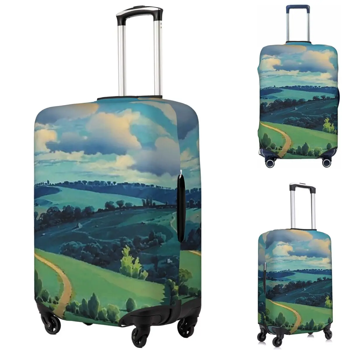 

Замок Laputa In The Sky, защитный чехол для чемодана, эластичные защитные чехлы для дорожного багажа на 18-32 дюйма