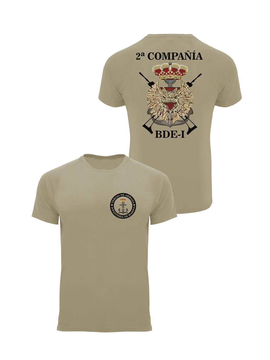 2ª Compañía Infantería De Marina- Spanish Marine Corps T-Shirt Short Sleeve Casual 100% Cotton O-Neck Mens T-shirt Size S-3XL