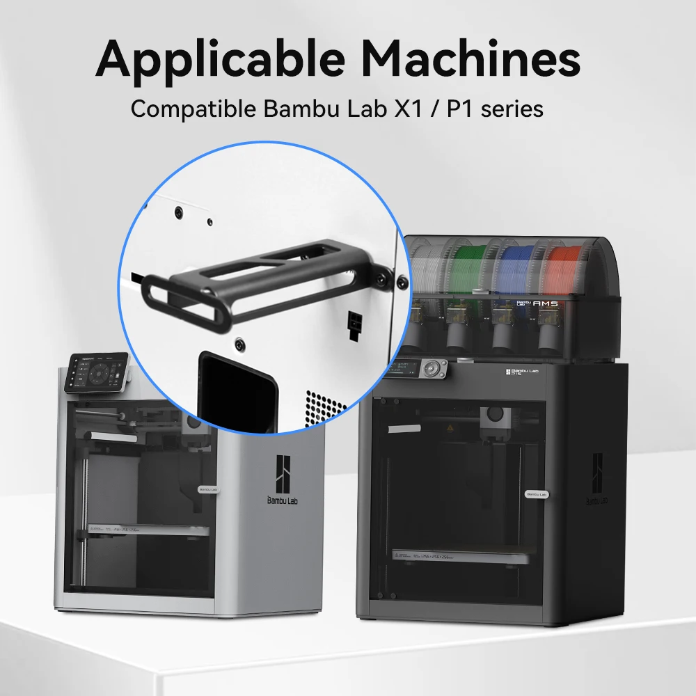 Für Bambu Lab X1 P1 Serie Materialablagehalterung Vollmetall-Spulenhalter Für Bambulab X1C P1S P1S 3D-Drucker Ersatzteile – Detail 4