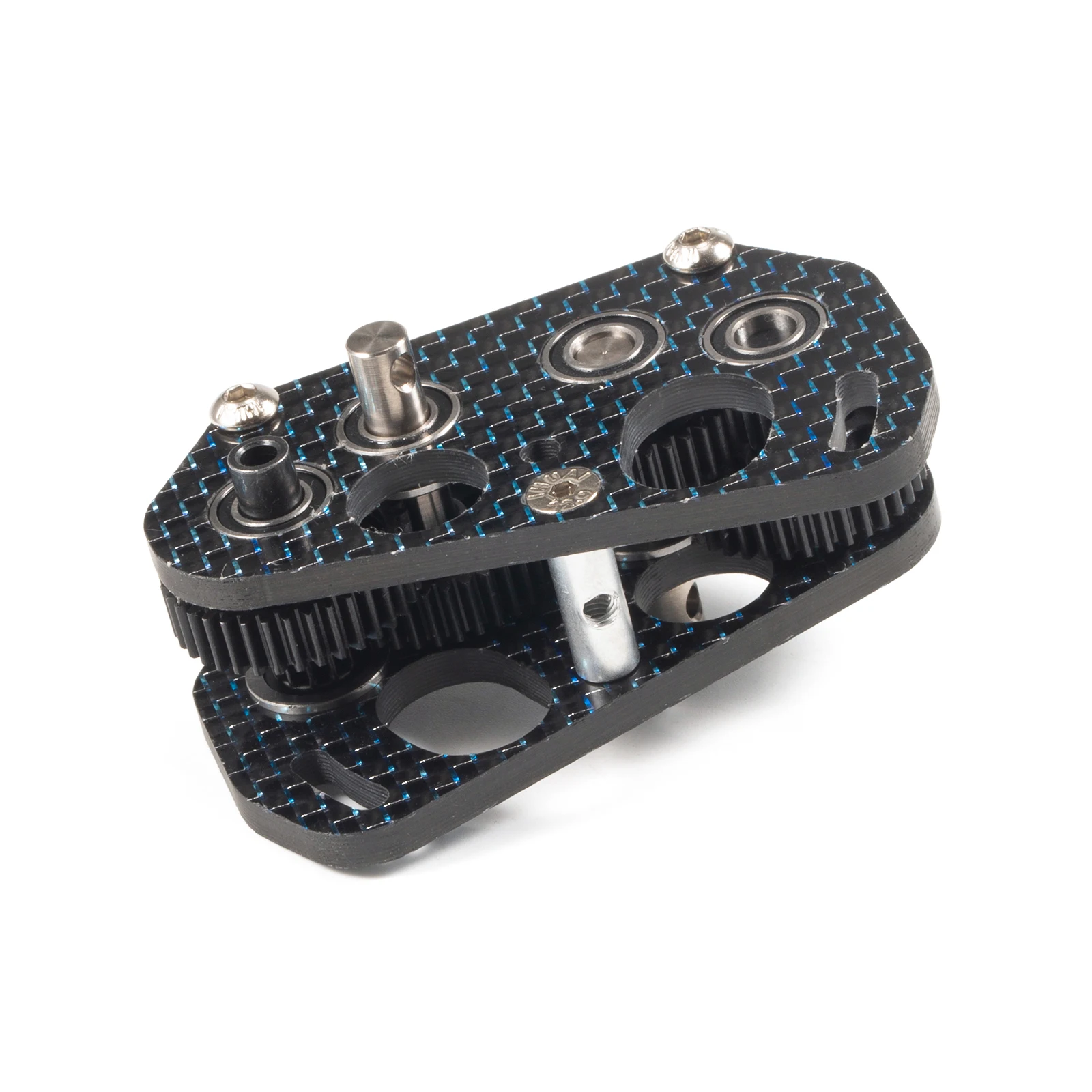 Ultralight Carbon Offset Dual Motor Transmission 48P Dig Gearbox for Capra F10 Portal Axle LCG Comp Rigs 1/10 RC Rock Crawler view 4