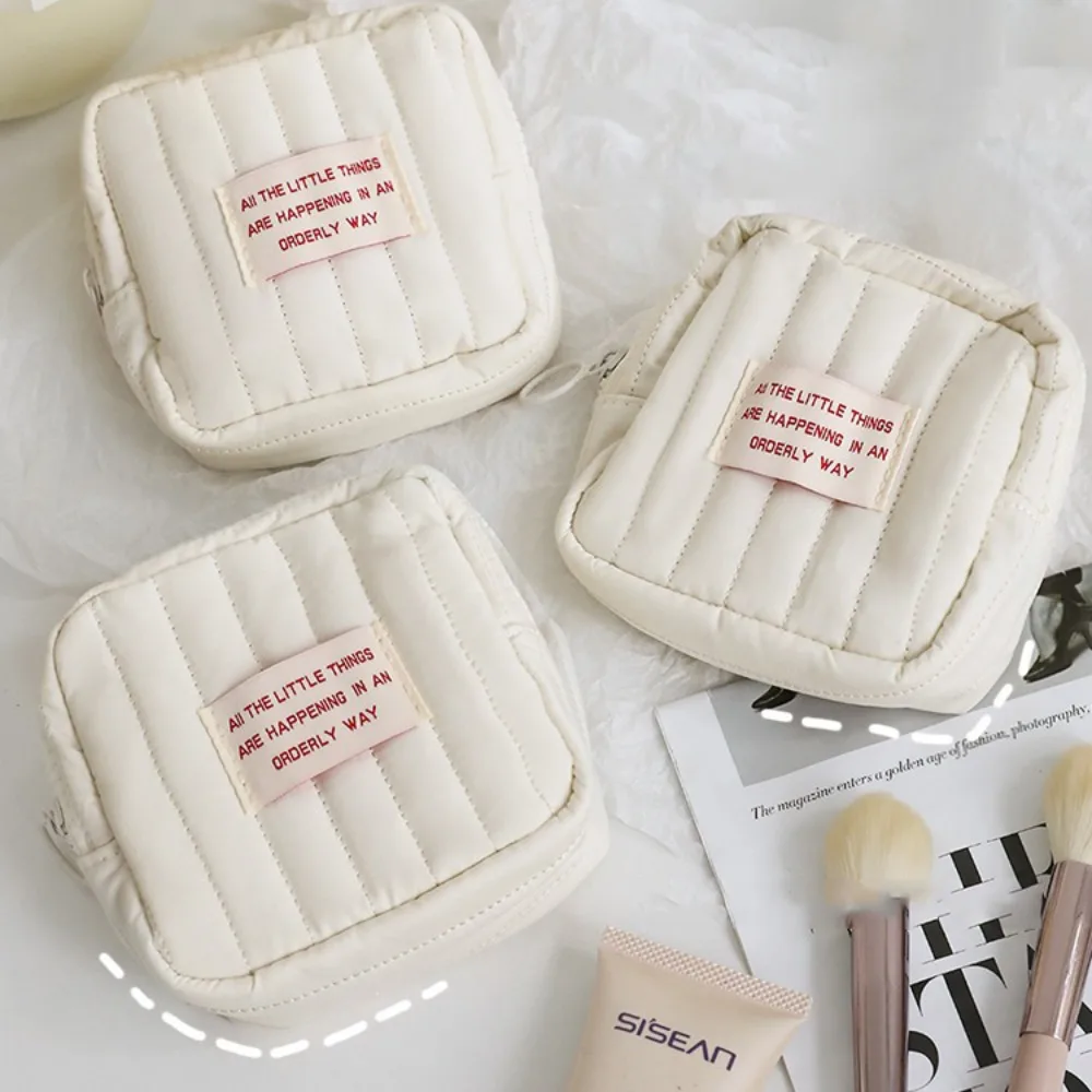 Draagbare Oortelefoon Case Oortelefoon Opbergtas Organizer Rits Datakabel Tas Mini Kawaii Portemonnee Maandverband