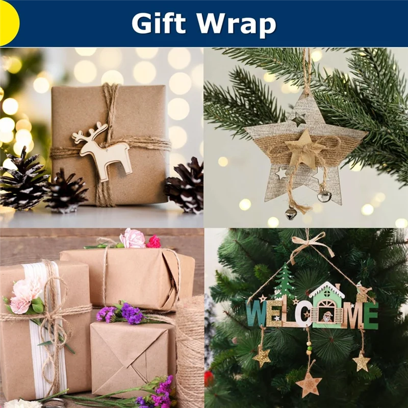 AC23-656Ft Twine String Arts & Crafts,Gift Wrapping, String For Bracelets, Art Decoration Packing Material For Christmasdecorati