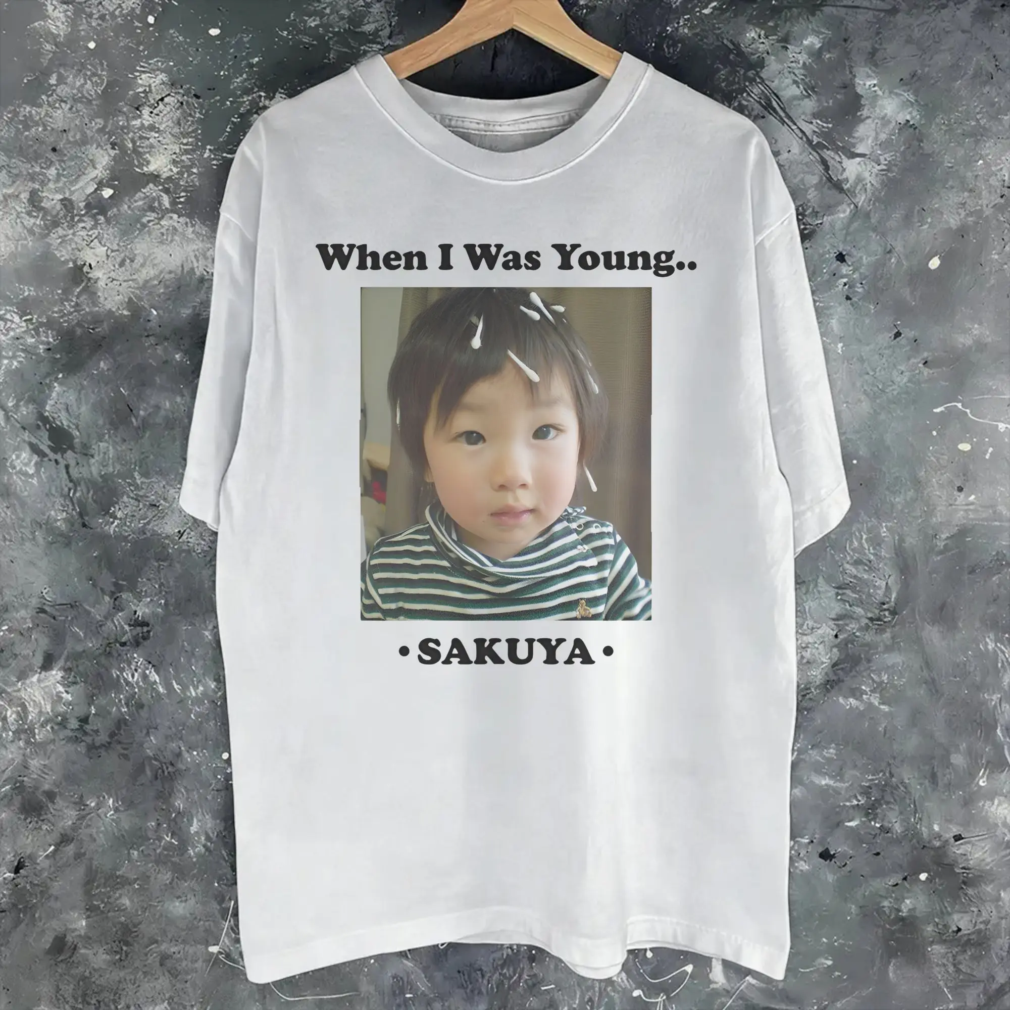NCTWISH when i was young Merch Мужские и женские футболки из 100% хлопка, модные топы, футболки