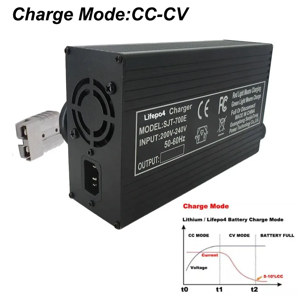 14.6V 40A Lithium Lifepo4 Fast Chargers For 4S 12V 12.8V Iron Phosphate Energy Storage RV UPS Solar Golf Cart Battery