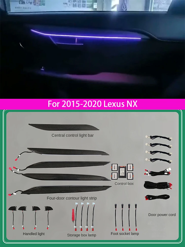 

For 2015-2020 Lexus NX Atmosphere Light, Atmosphere Light, Decorative Light, Decorative Strip, Colorful Light, Modified Light