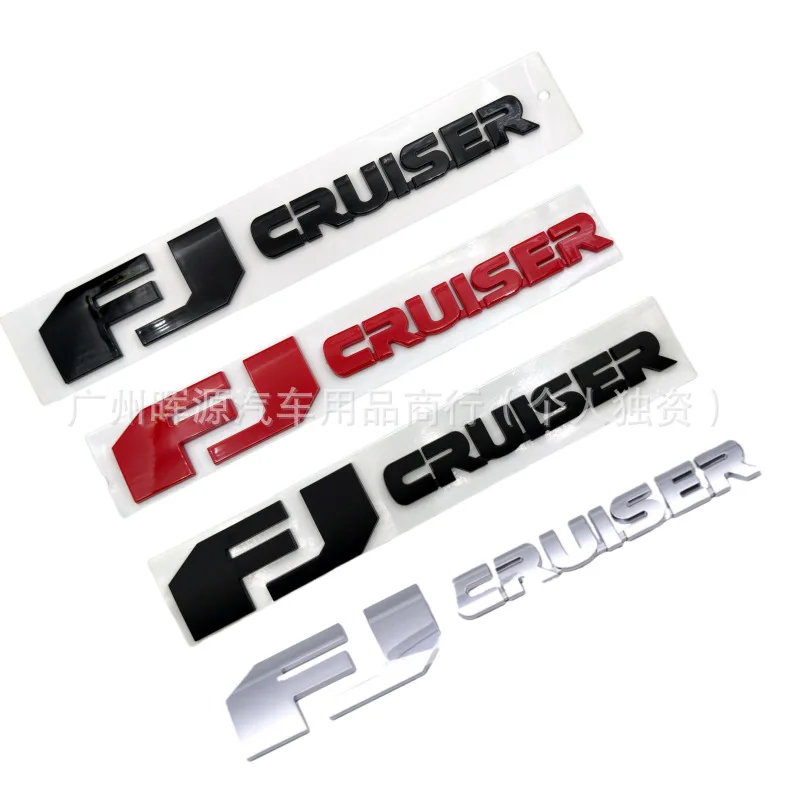 3D FJ CRUISER Nameplate Rear Tailgate Emblem Car Body Decor Sticker Auto Accessories for Toyota FJ Cruiser