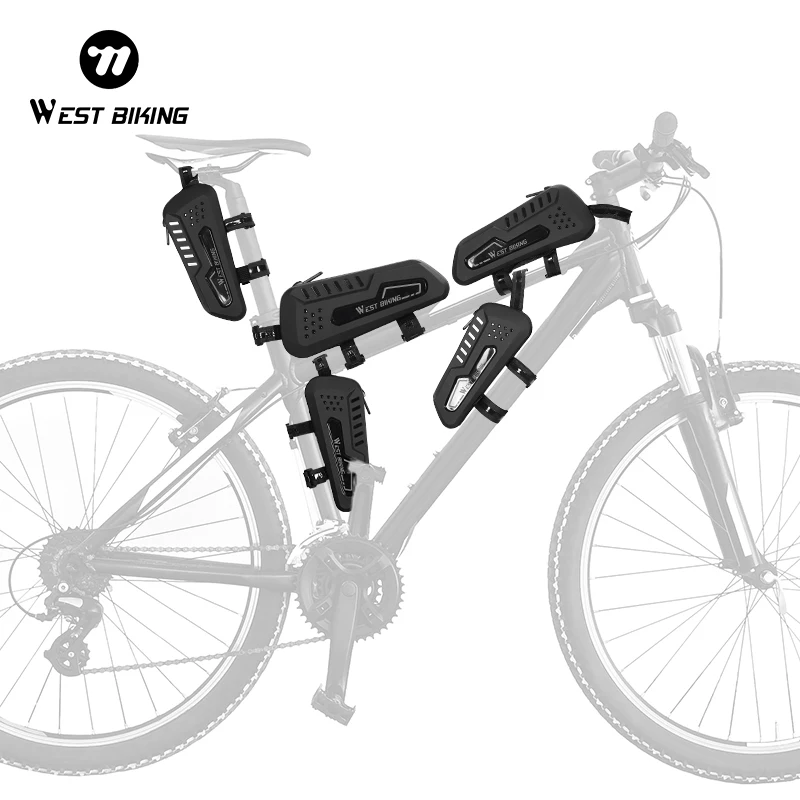 WESTBIING Bicycle Bag Waterproof Cycling Top Front Tube Frame Bag ECO-FRIENDLY Maetrial MTB Bike Front Frame Bag Cycling Access