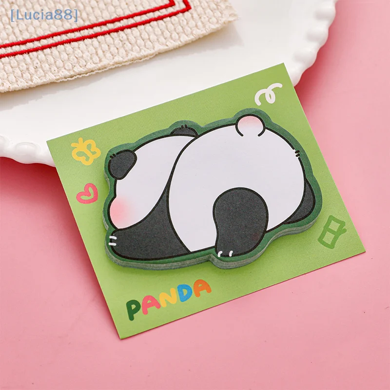 Chinese Style Writable Sticky Notes Office Accessories Color Index Posted Cute Cartoon Animal Sticky Notes Stationery Label