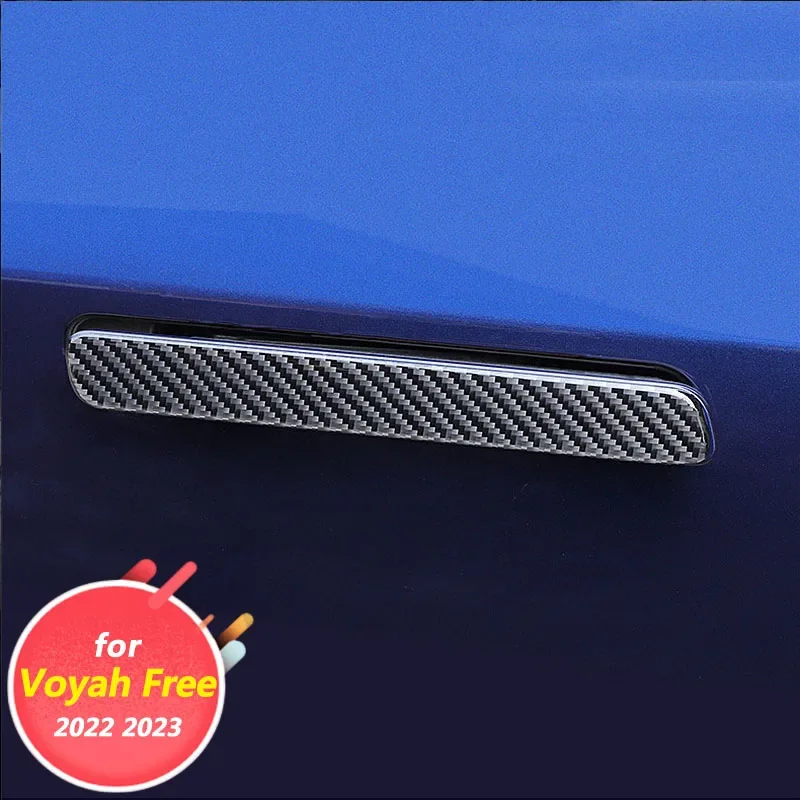 

for DONGFENG Voyah Free 2022 2023 Car exterior decoration accessories Door handle DIY patch carbon fiber grain sequin protection