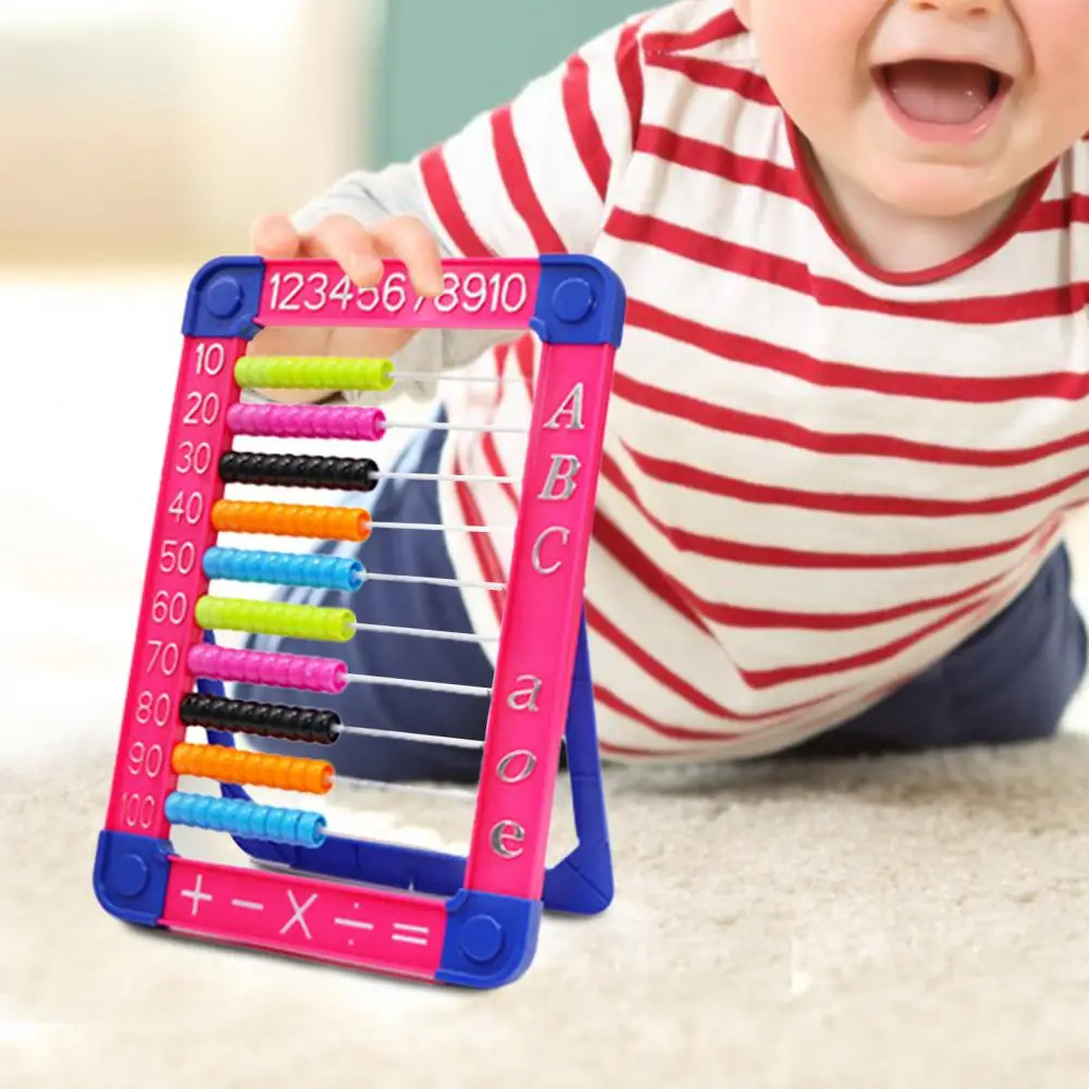 Abacus Kindergarten Kids Smooth Standing Neck Protection Students Math Calculation Ability Promotion Counting Frame Abacus Toy