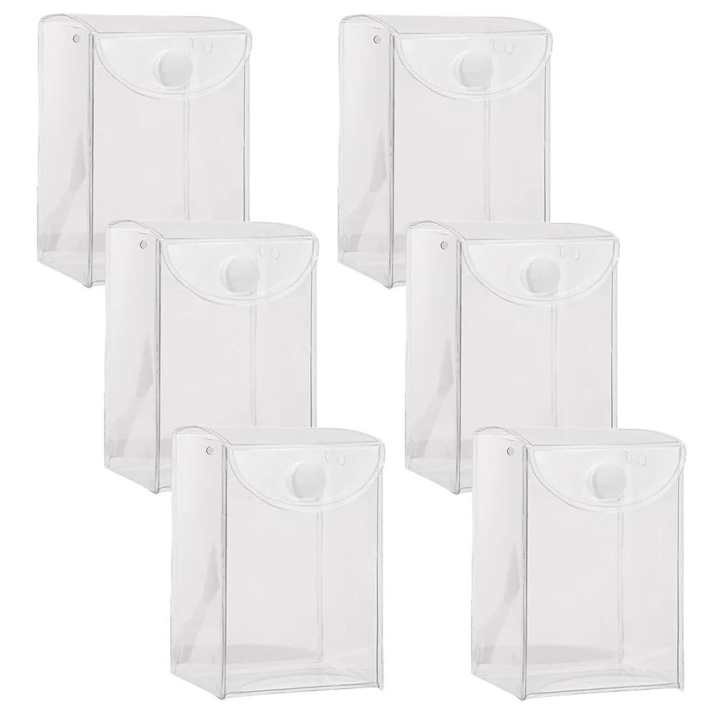 

6Pcs Transparent Clear Display Container High Definition Figure Storage Box Stackable Organizer Collection Clear Figure Box