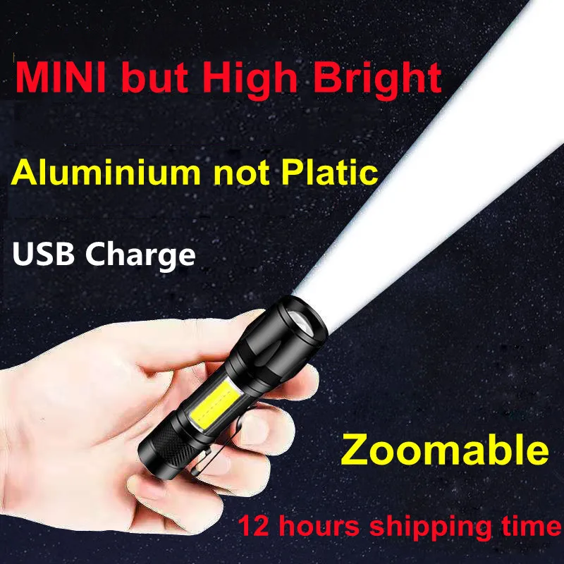 自己防衛ポータブルミニ緊急 LED 懐中電灯記事ハイパワー懐中電灯強力な多機能ランタントーチツール