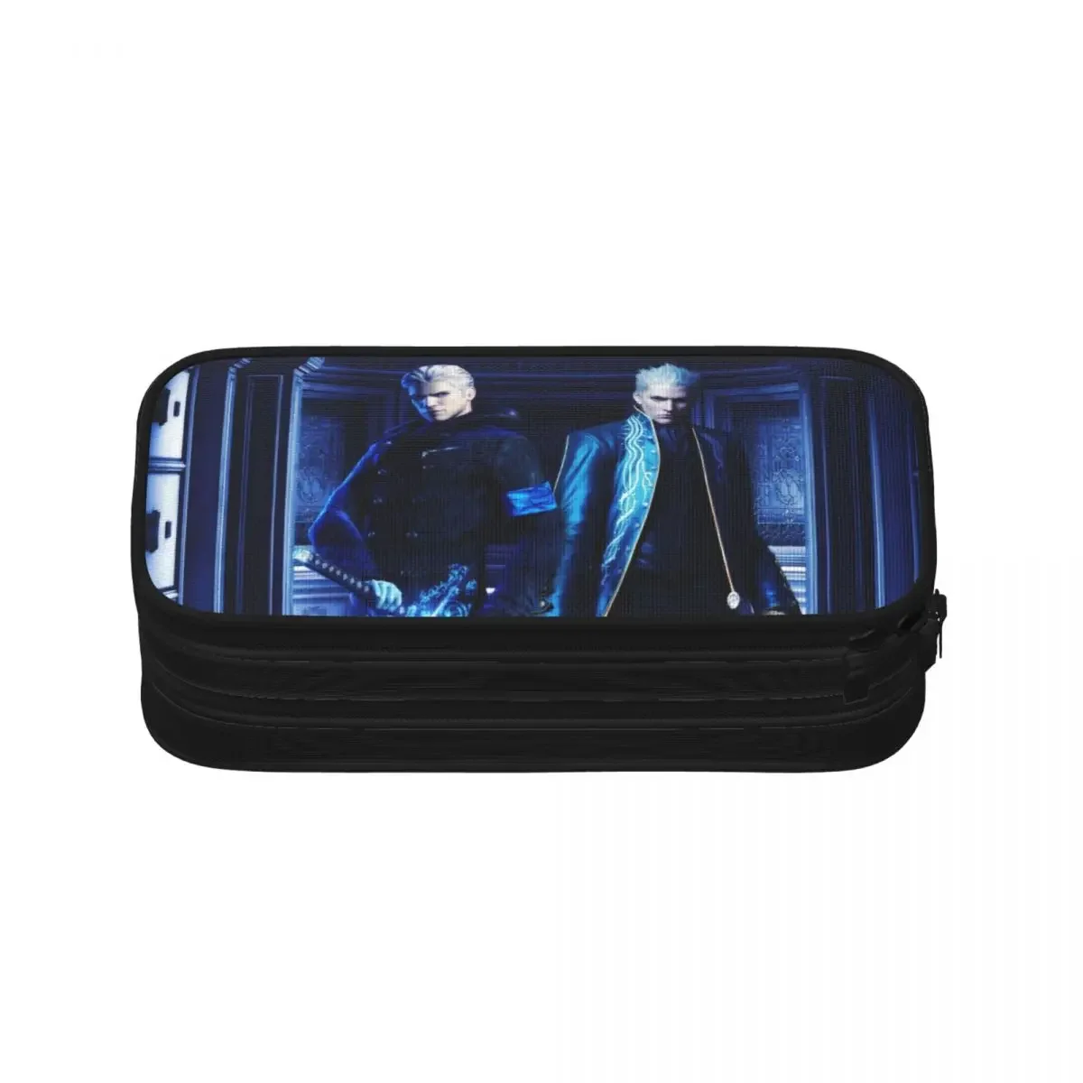 Vergil de The Devil May Cry Series estuches para lápices, bolsas para bolígrafos de gran capacidad, caja para bolígrafos, lápices para bolsa para niños, niñas, estudiantes, papelería