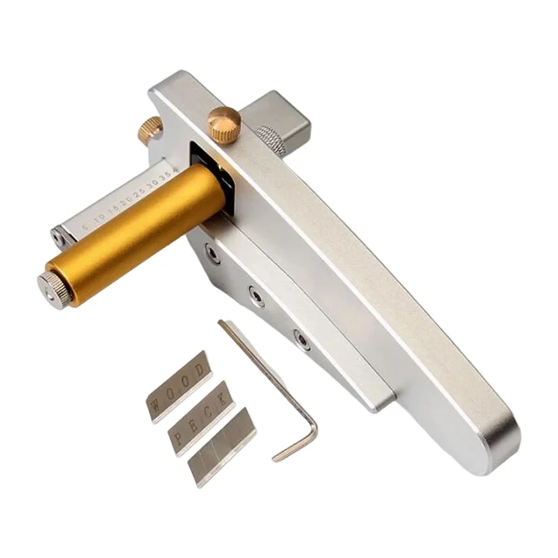 

【ADORN】For Crafting Handheld Leather Belt Cutter Tool DIY(0.5-6.5 Cm Width, Thickness≤ 6Mm) With Aluminum Alloy Body